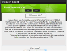 Tablet Screenshot of heavenscentcharleston.com